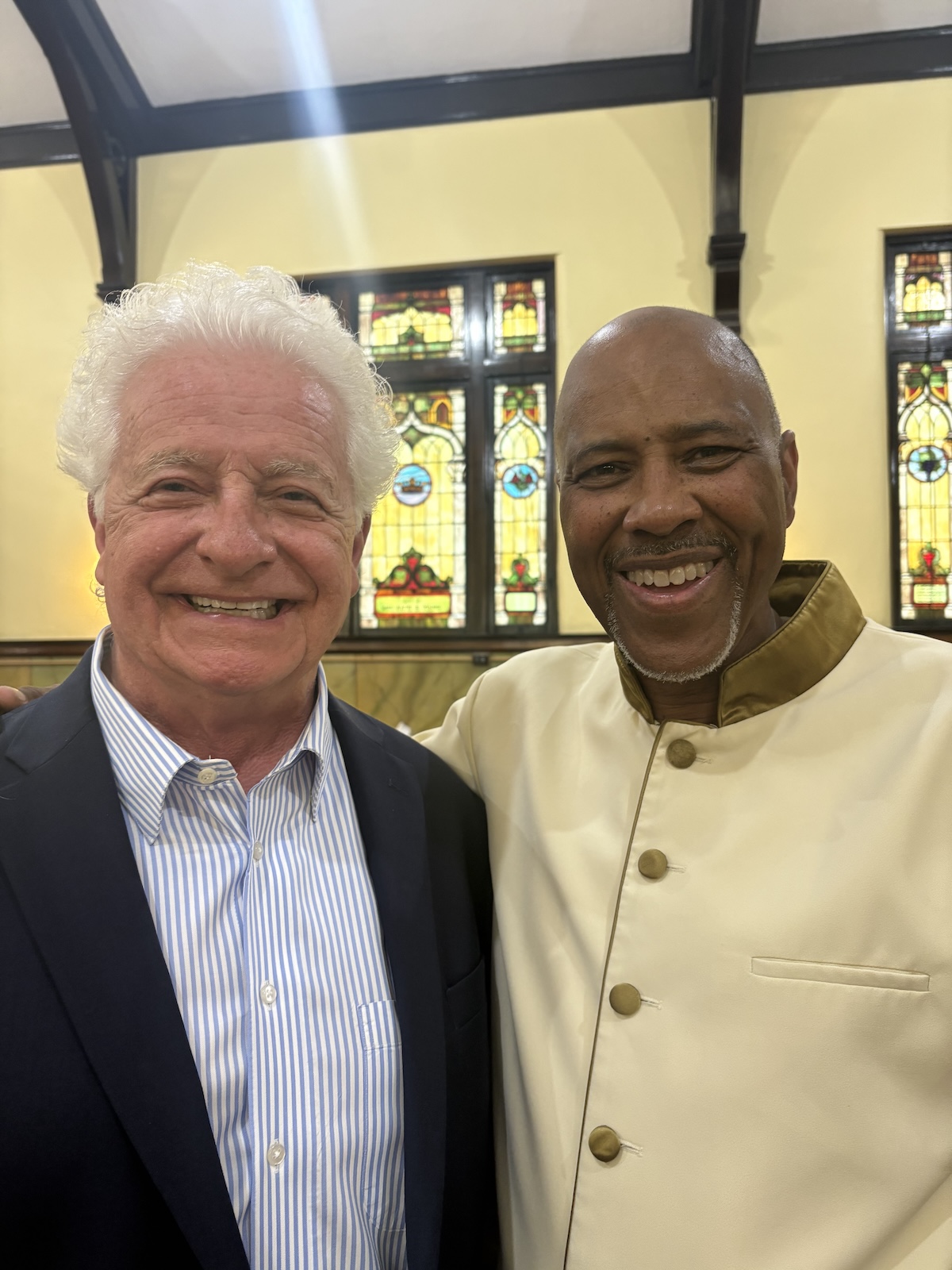 Dr. Dan Francis with a local minister friend